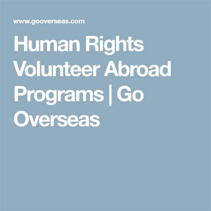 Human Rights Volunteer Abroad Programs