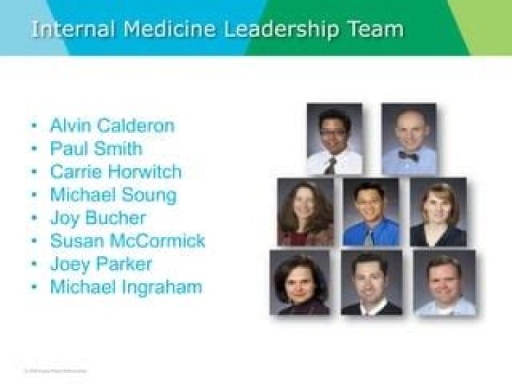 Internal Medicine Leadership Team