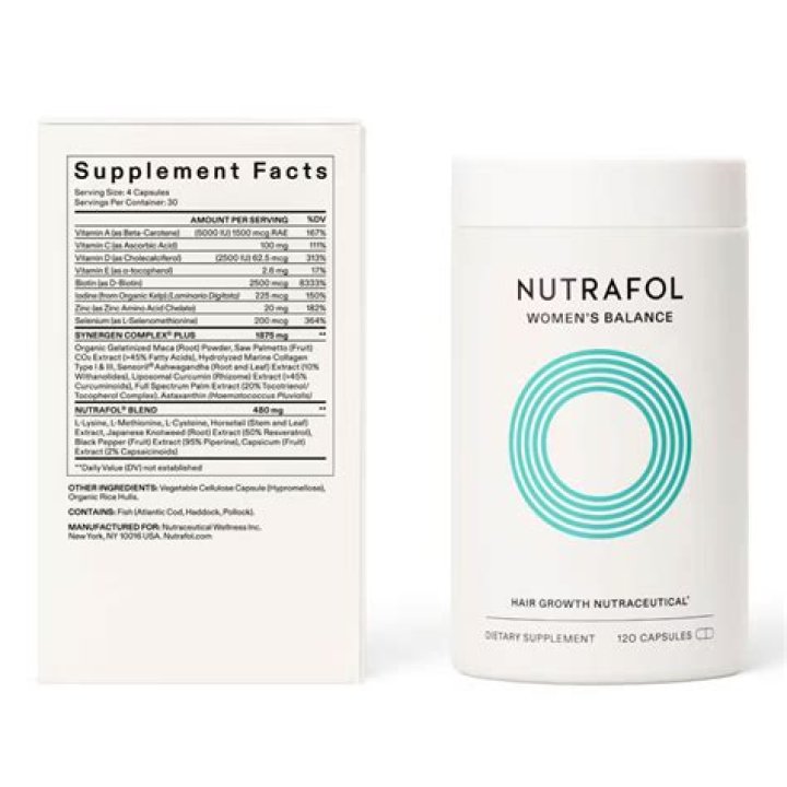Nutrafol Women's Vegan Helps Diet-Related Hair Loss